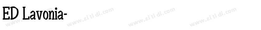 ED Lavonia字体转换